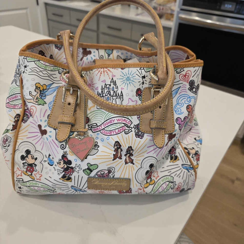 Disney White and Tan Women's Bag
